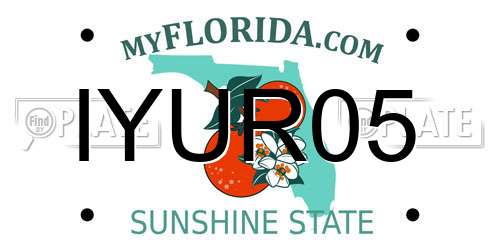 IYUR05 Florida License Plate