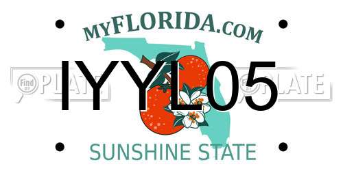 IYYL05 Florida License Plate