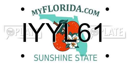 IYYL61 Florida License Plate
