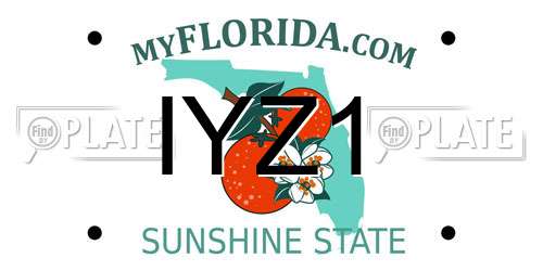 IYZ1 Florida License Plate