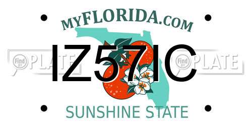 IZ57IC Florida License Plate