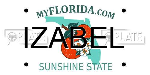 IZABEL Florida License Plate