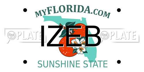 IZEB Florida License Plate