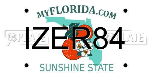 IZER84 Florida License Plate