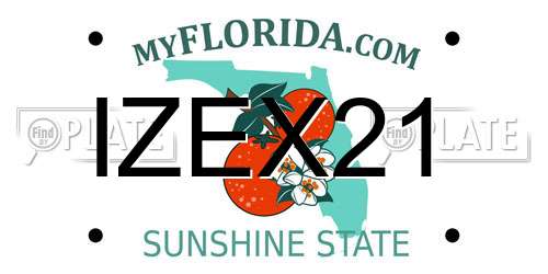 IZEX21 Florida License Plate