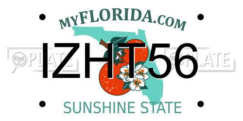 IZHT56 Florida License Plate