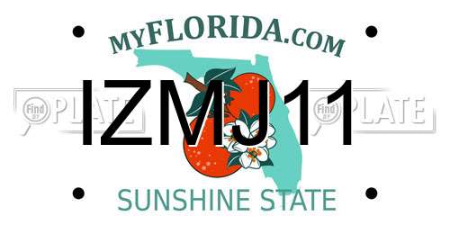 IZMJ11 Florida License Plate