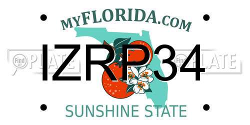 IZRP34 Florida License Plate