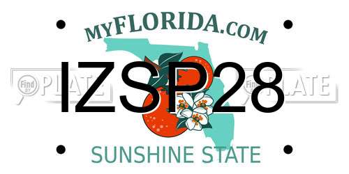 IZSP28 Florida License Plate