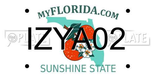 IZYA02 Florida License Plate