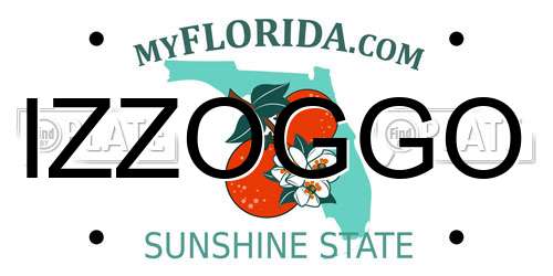 IZZOGGO Florida License Plate