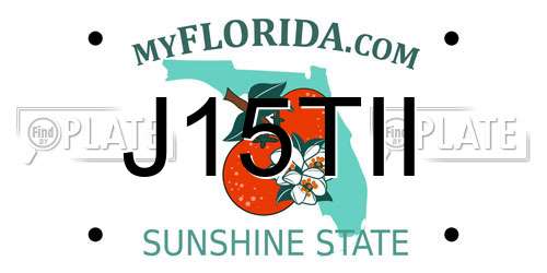 J15TII Florida License Plate