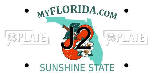 J2 Florida License Plate