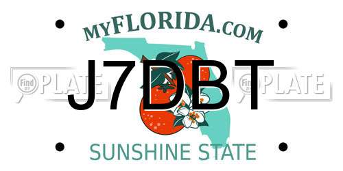 J7DBT Florida License Plate