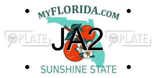JA2 Florida License Plate