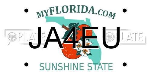 JA4EU Florida License Plate