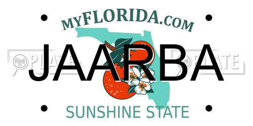 JAARBA Florida License Plate