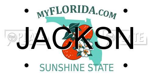 JACKSN Florida License Plate