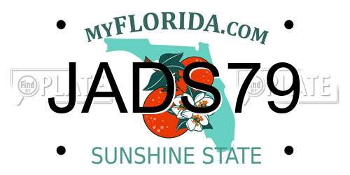 JADS79 Florida License Plate