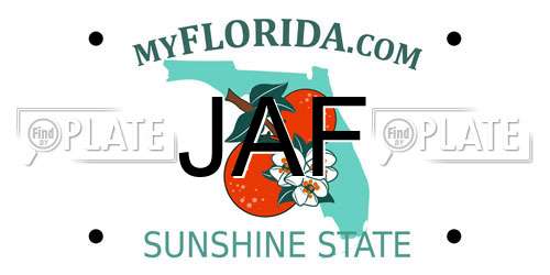 JAF Florida License Plate