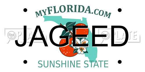 JAGEED Florida License Plate