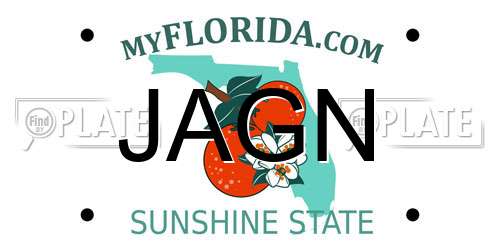 JAGN Florida License Plate