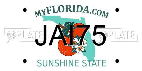 JAI75 Florida License Plate