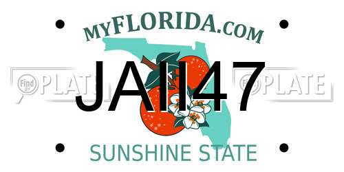 JAII47 Florida License Plate