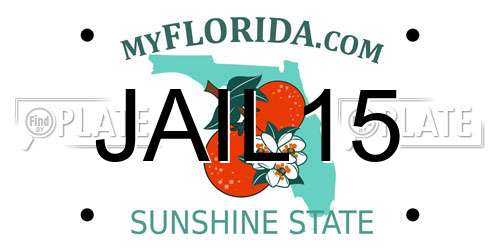 JAIL15 Florida License Plate
