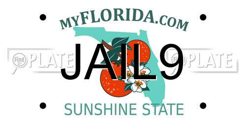 JAIL9 Florida License Plate