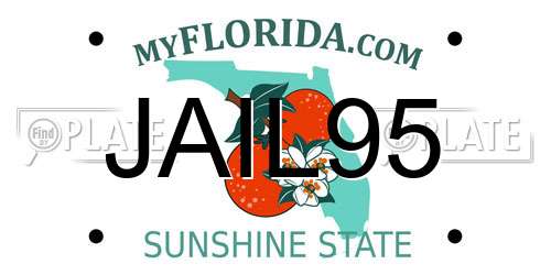 JAIL95 Florida License Plate