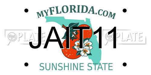 JAIT11 Florida License Plate