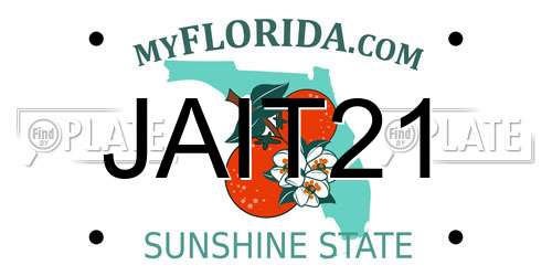 JAIT21 Florida License Plate