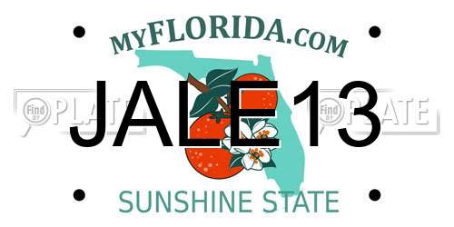 JALE13 Florida License Plate