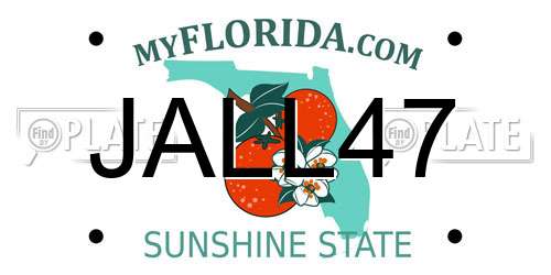 JALL47 Florida License Plate