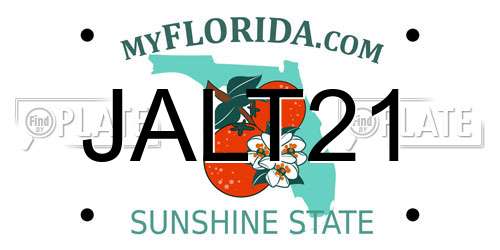 JALT21 Florida License Plate