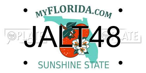 JALT48 Florida License Plate