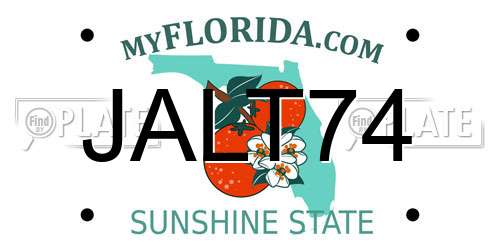 JALT74 Florida License Plate