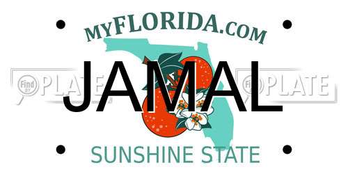 JAMAL Florida License Plate