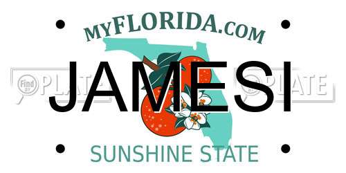 JAMESI Florida License Plate