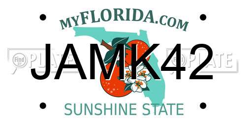 JAMK42 Florida License Plate
