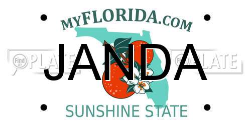 JANDA Florida License Plate