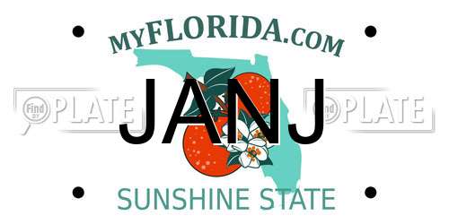 JANJ Florida License Plate