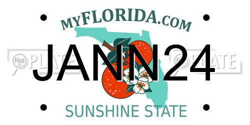 JANN24 Florida License Plate