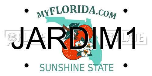 JARDIM1 Florida License Plate