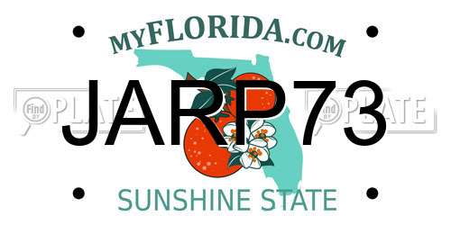 JARP73 Florida License Plate