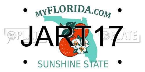 JART17 Florida License Plate