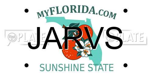 JARVS Florida License Plate