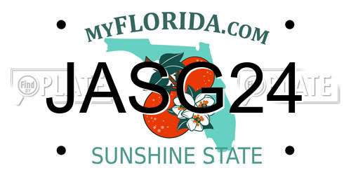 JASG24 Florida License Plate