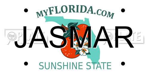 JASMAR Florida License Plate